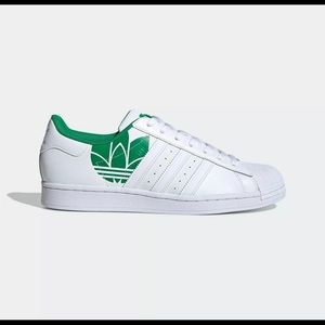 Adidas Superstar Trefoil White Green Men 8 FY2827